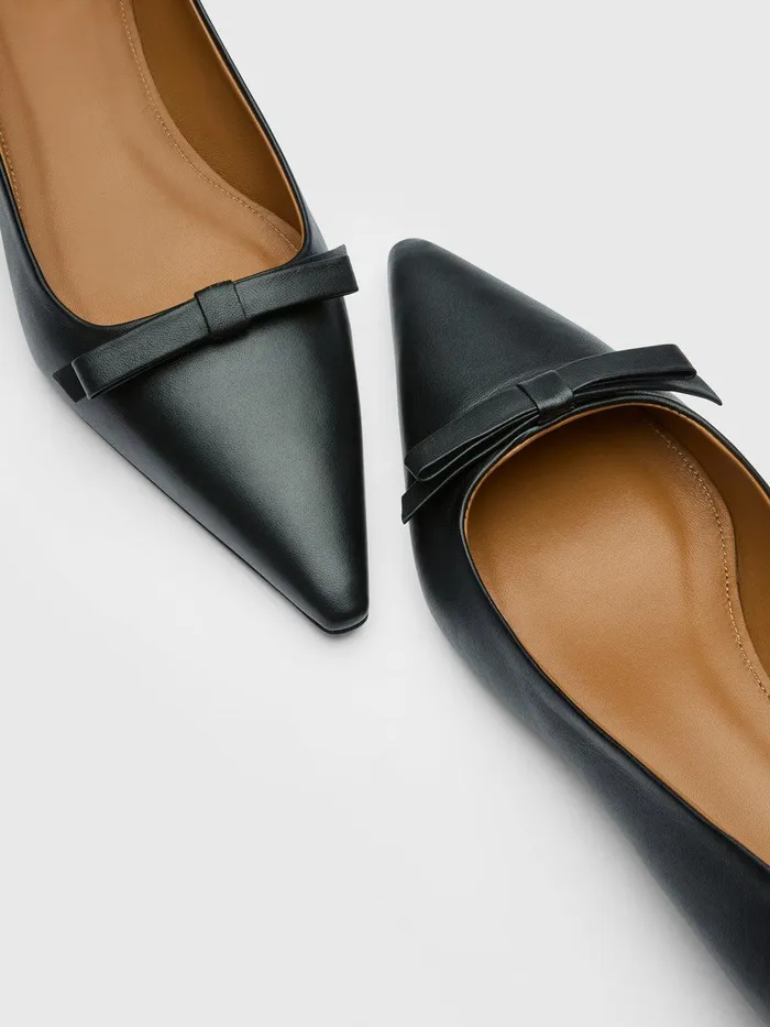 ATP Atelier Flats Limana Black Nappa Ballet Flats Black 8211 Women