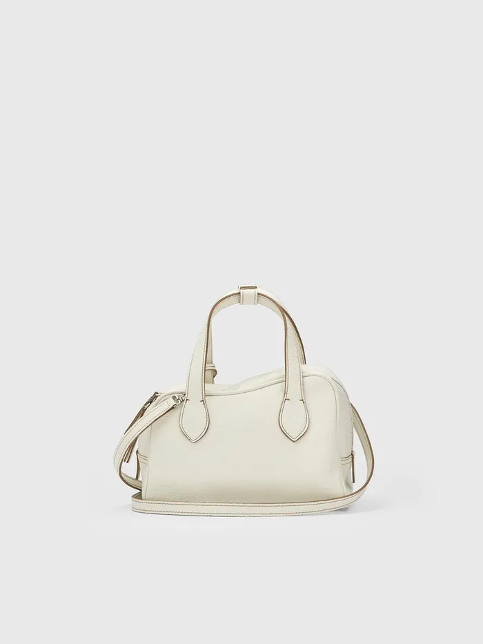 ATP Atelier Handbags Ormelle Bianco Grained Leather Top Handle Bag Bianco 8211 Women