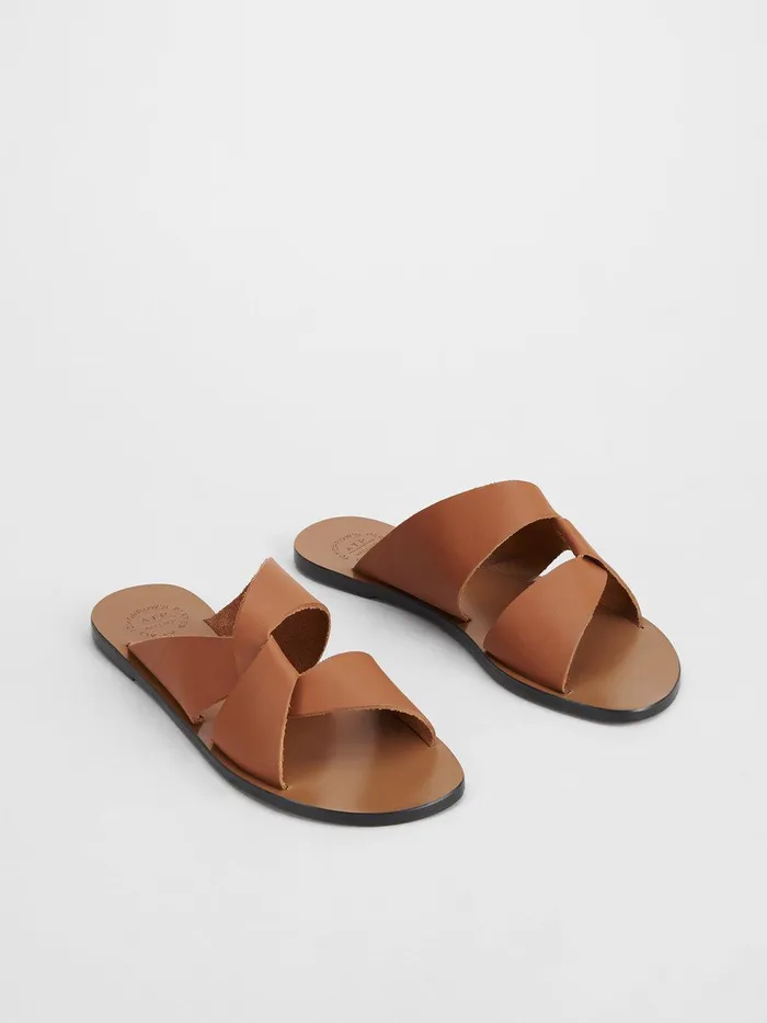 ATP Atelier Sandals Allai Brandy Leather Flat Sandals Brandy 8211 Women