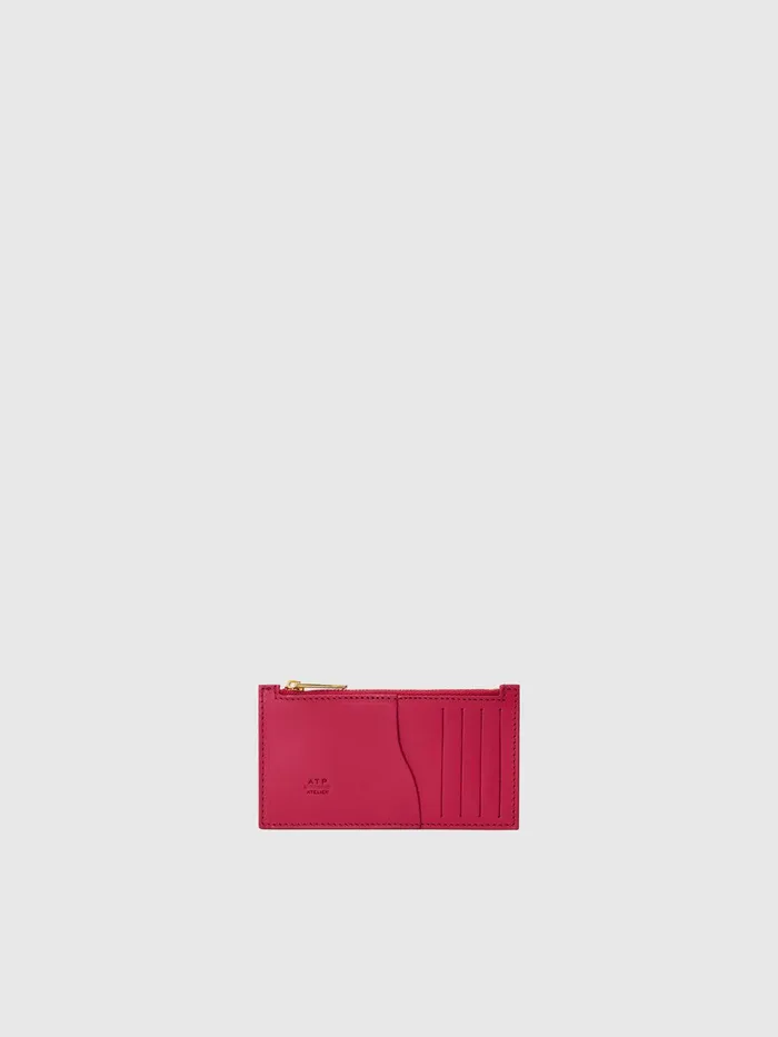 ATP Atelier Small Leather Goods Moscosi Geranio Leather Card Holder Geranio 8211 Women