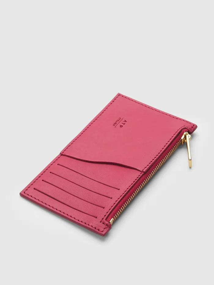 ATP Atelier Small Leather Goods Moscosi Geranio Leather Card Holder Geranio 8211 Women