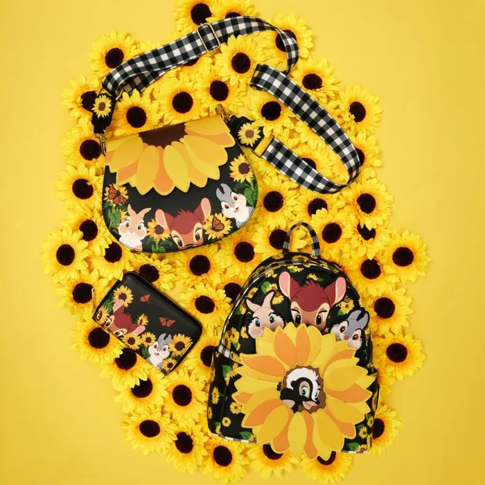 Bambi Sunflower Friends Mini Backpack Unisex Loungefly Backpacks Bambi Sunflower Friends Mini Backpack Unisex Loungefly Backpacks