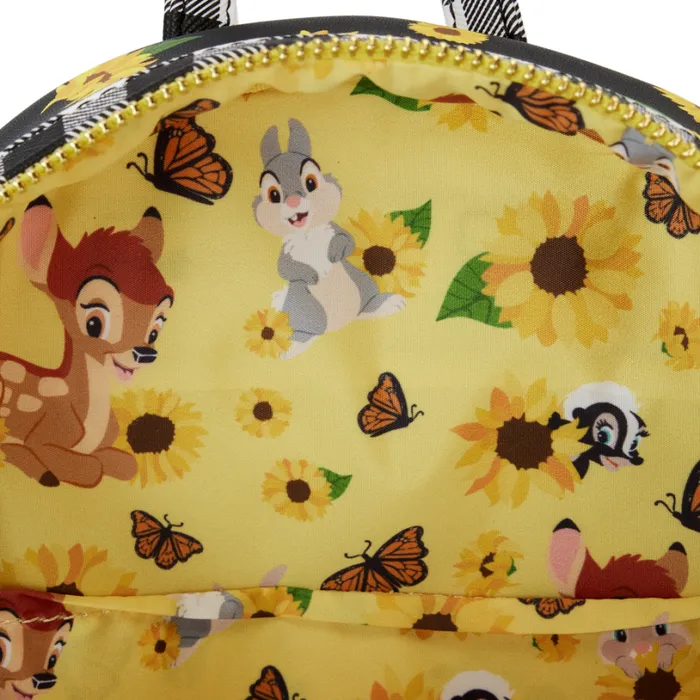 Bambi Sunflower Friends Mini Backpack Unisex Loungefly Backpacks Bambi Sunflower Friends Mini Backpack Unisex Loungefly Backpacks