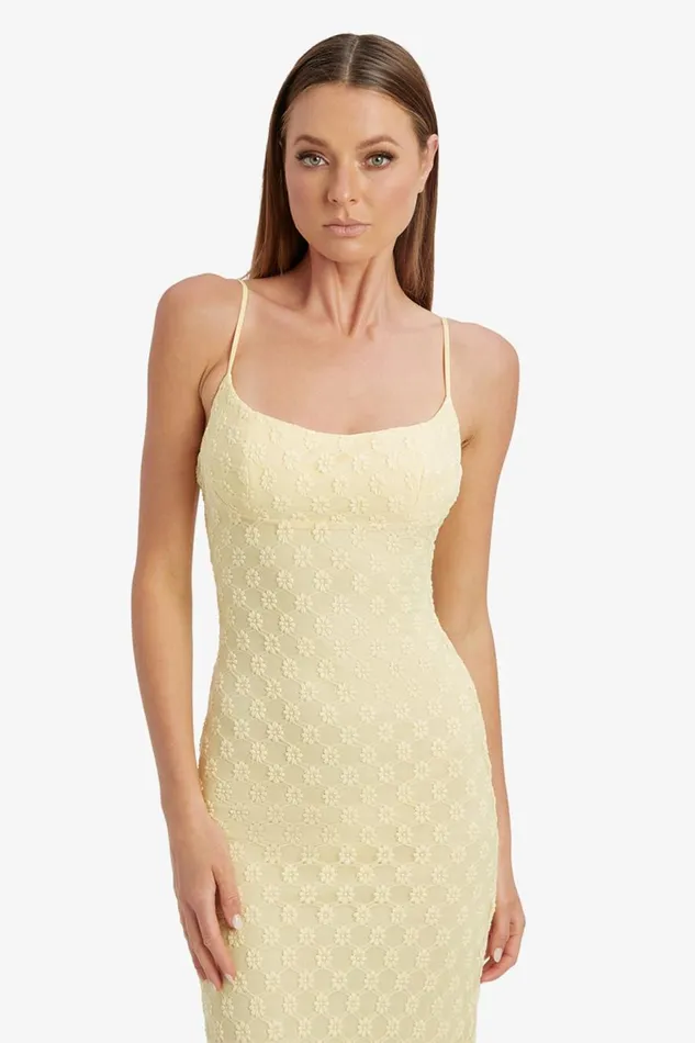 Bardot Day To Night Dresses Adoni Mesh Midi Dress In Canary Yellow 8211 Women Bardot Day To Night Dresses Adoni Mesh Midi Dress In Canary Yellow 8211 Women