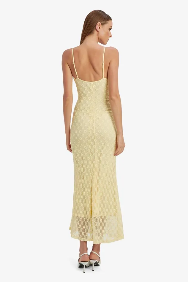 Bardot Day To Night Dresses Adoni Mesh Midi Dress In Canary Yellow 8211 Women Bardot Day To Night Dresses Adoni Mesh Midi Dress In Canary Yellow 8211 Women