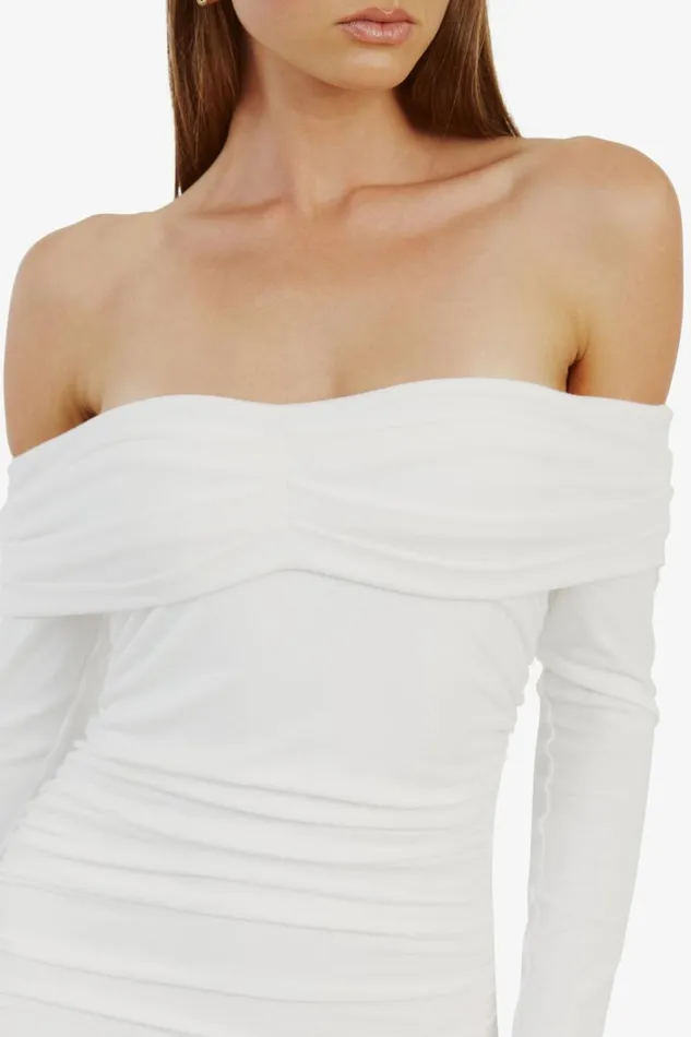 Bardot Day To Night Dresses Arkie Knit Maxi Dress In Ivory 8211 Women Bardot Day To Night Dresses Arkie Knit Maxi Dress In Ivory 8211 Women