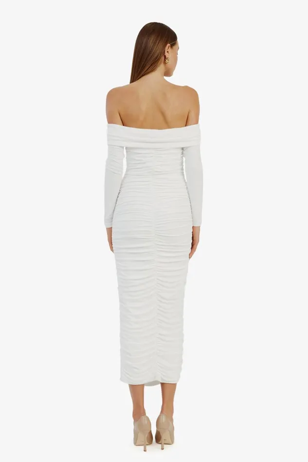 Bardot Day To Night Dresses Arkie Knit Maxi Dress In Ivory 8211 Women Bardot Day To Night Dresses Arkie Knit Maxi Dress In Ivory 8211 Women
