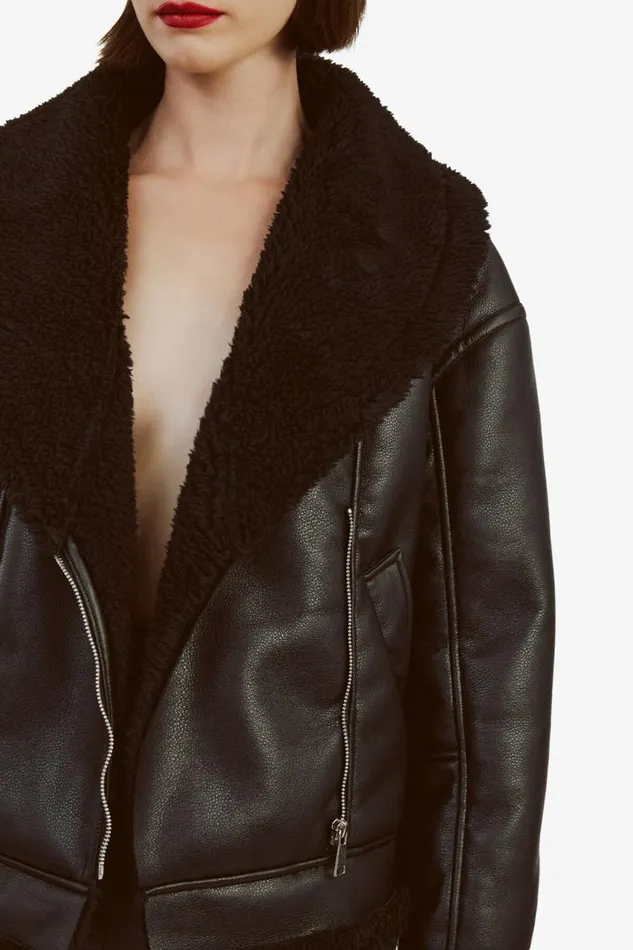 Bardot Jackets Dasha Vegan Leather Jacket In Black 8211 Women Bardot Jackets Dasha Vegan Leather Jacket In Black 8211 Women