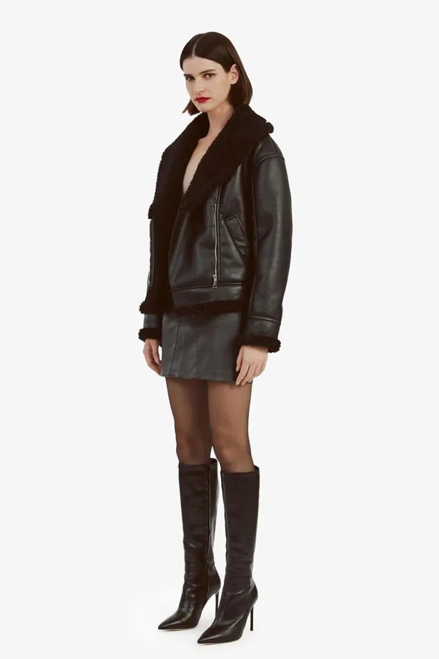 Bardot Jackets Dasha Vegan Leather Jacket In Black 8211 Women Bardot Jackets Dasha Vegan Leather Jacket In Black 8211 Women