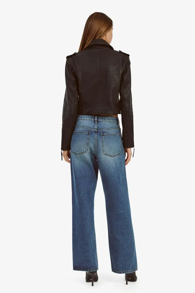 Bardot Jackets Fitted Leather Biker Jacket In Black 8211 Women Bardot Jackets Fitted Leather Biker Jacket In Black 8211 Women