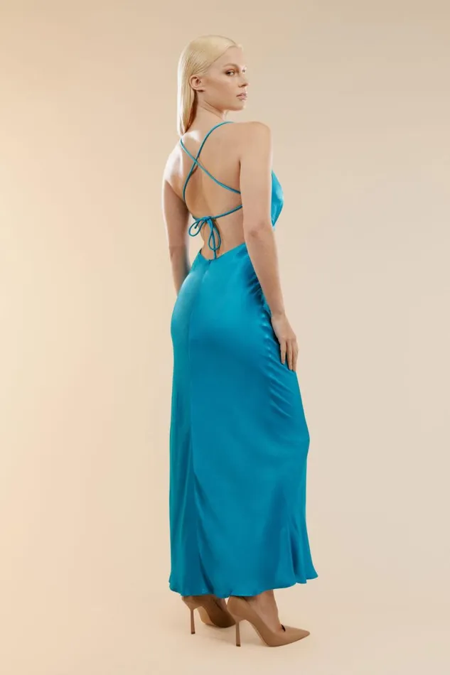 Bardot Occasion Dresses Madelyn Midi Slip Dress In Marine 8211 Women