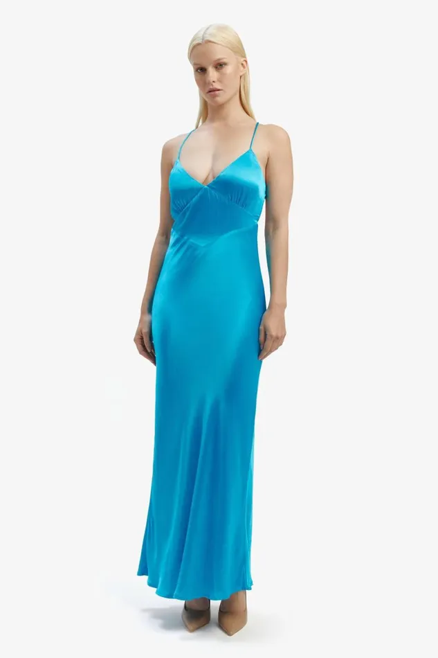 Bardot Occasion Dresses Madelyn Midi Slip Dress In Marine 8211 Women Bardot Occasion Dresses Madelyn Midi Slip Dress In Marine 8211 Women