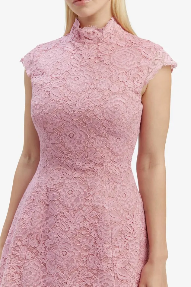 Bardot Party Dresses Andrea Lace Mini Dress In Dusty Pink 8211 Women Bardot Party Dresses Andrea Lace Mini Dress In Dusty Pink 8211 Women