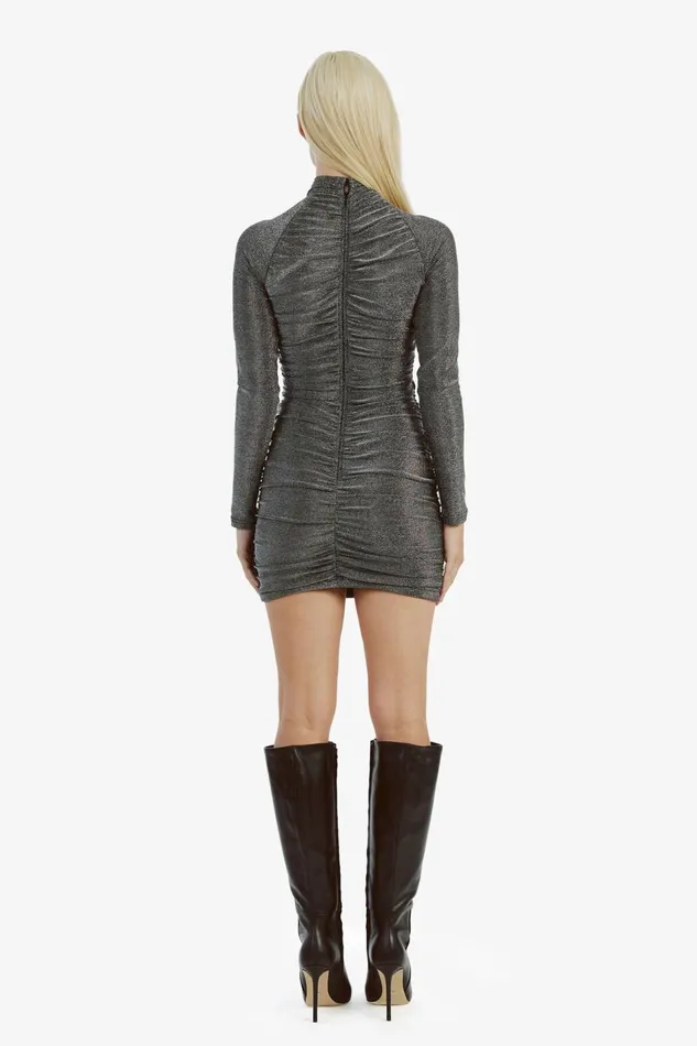 Bardot Party Dresses Evalina Lurex Mini Dress In Silver Lurex 8211 Women Bardot Party Dresses Evalina Lurex Mini Dress In Silver Lurex 8211 Women