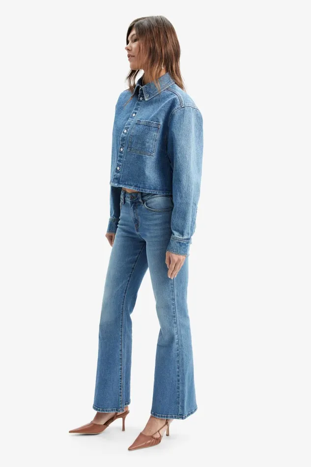 Bardot Shirts and Blouses Cairo Denim Shirt In Vintage Blue 8211 Women Bardot Shirts and Blouses Cairo Denim Shirt In Vintage Blue 8211 Women