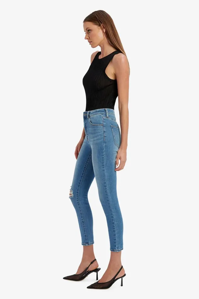 Bardot Skinny Jean Khloe Hi Crop Jeans In Dark Denim 8211 Women Bardot Skinny Jean Khloe Hi Crop Jeans In Dark Denim 8211 Women