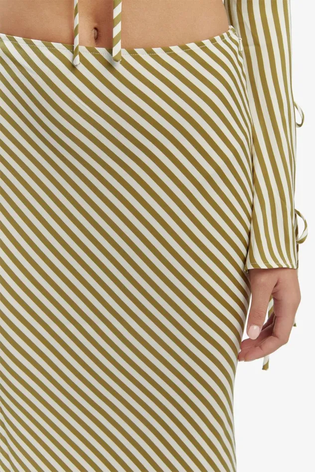 Bardot Skirts Isadore Slip Skirt In Green Stripe 8211 Women Bardot Skirts Isadore Slip Skirt In Green Stripe 8211 Women