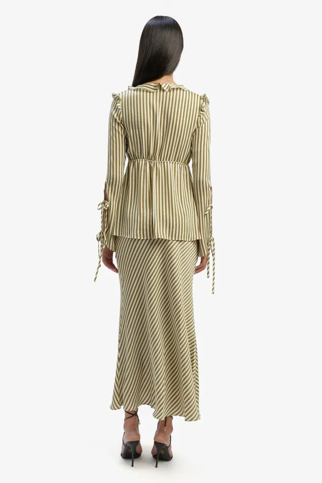 Bardot Skirts Isadore Slip Skirt In Green Stripe 8211 Women Bardot Skirts Isadore Slip Skirt In Green Stripe 8211 Women