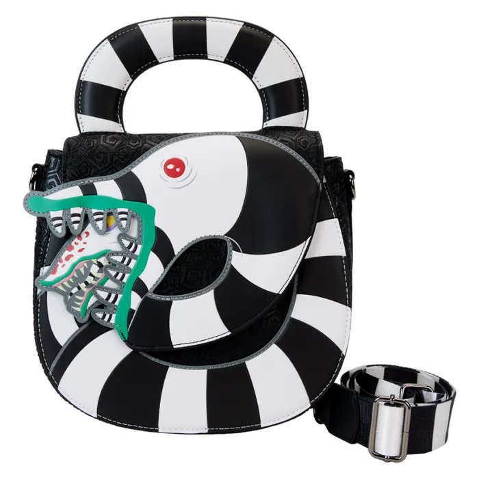 Beetlejuice Sandworm Crossbody Bag Unisex Loungefly Crossbody Bags
