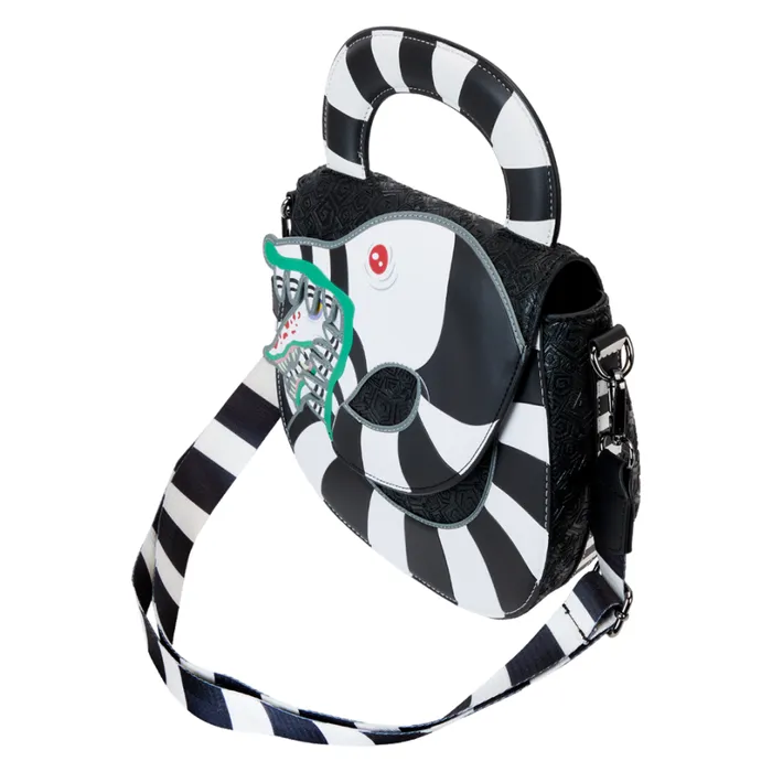 Beetlejuice Sandworm Crossbody Bag Unisex Loungefly Crossbody Bags