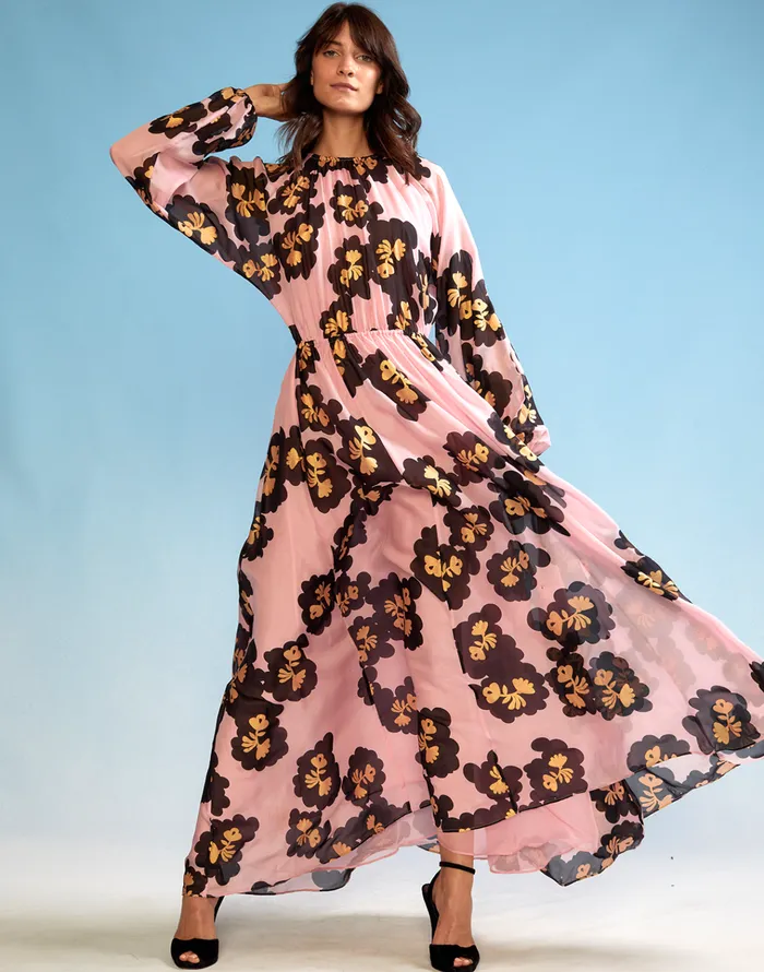 Belize Silk Dress 8211 Pnkgd Women Cynthia Rowley Dresses