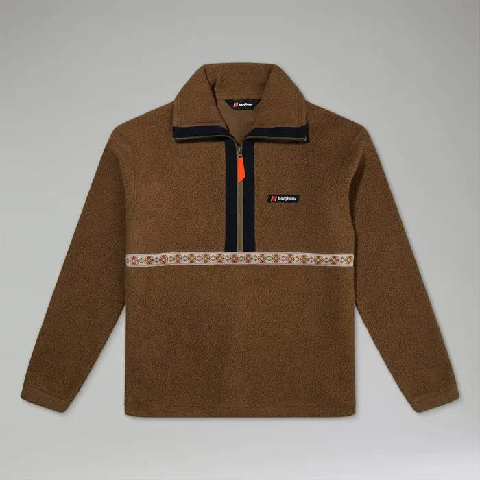 Berghaus Fleece Rhynie Aztec Half Zip Fleece 8211 BrownBlack 8211 MenWomen Berghaus Fleece Rhynie Aztec Half Zip Fleece 8211 BrownBlack 8211 MenWomen