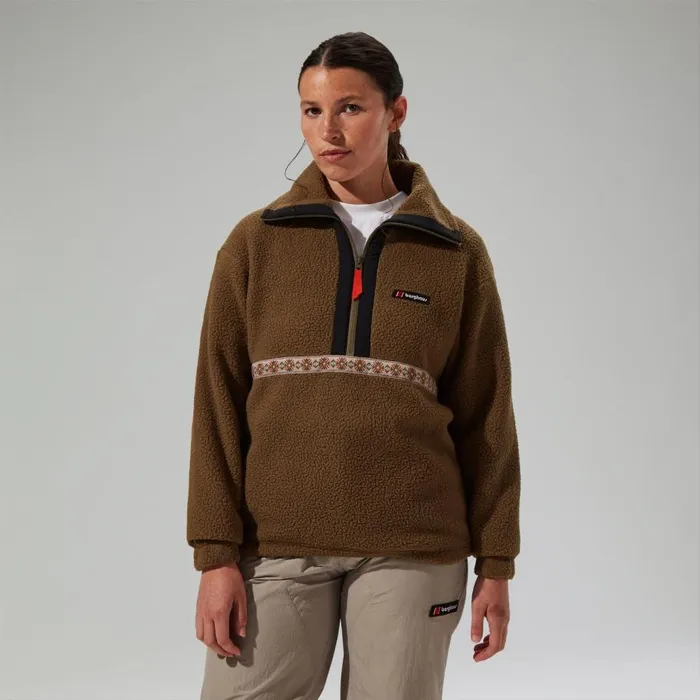 Berghaus Fleece Rhynie Aztec Half Zip Fleece 8211 BrownBlack 8211 MenWomen Berghaus Fleece Rhynie Aztec Half Zip Fleece 8211 BrownBlack 8211 MenWomen