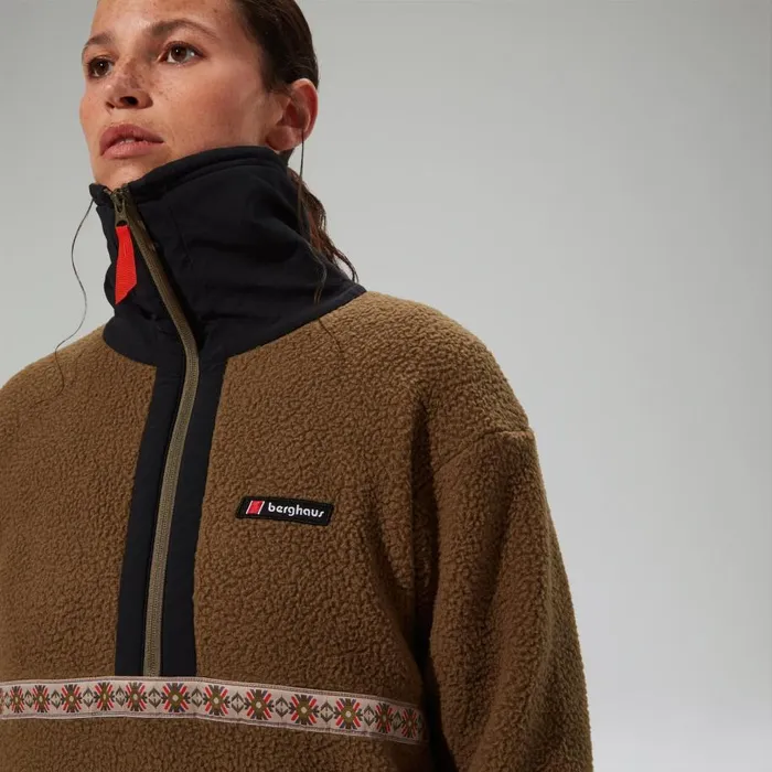 Berghaus Fleece Rhynie Aztec Half Zip Fleece 8211 BrownBlack 8211 MenWomen Berghaus Fleece Rhynie Aztec Half Zip Fleece 8211 BrownBlack 8211 MenWomen
