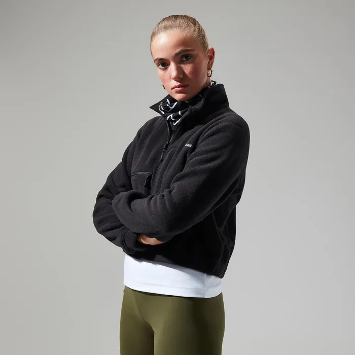 Berghaus Fleece Urban Cropped Coord Fleece Jacket 8211 Black 8211 Women