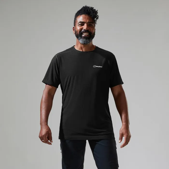 Berghaus TShirts 247 Tech Tee Super Stretch Crew 8211 Black 8211 Men