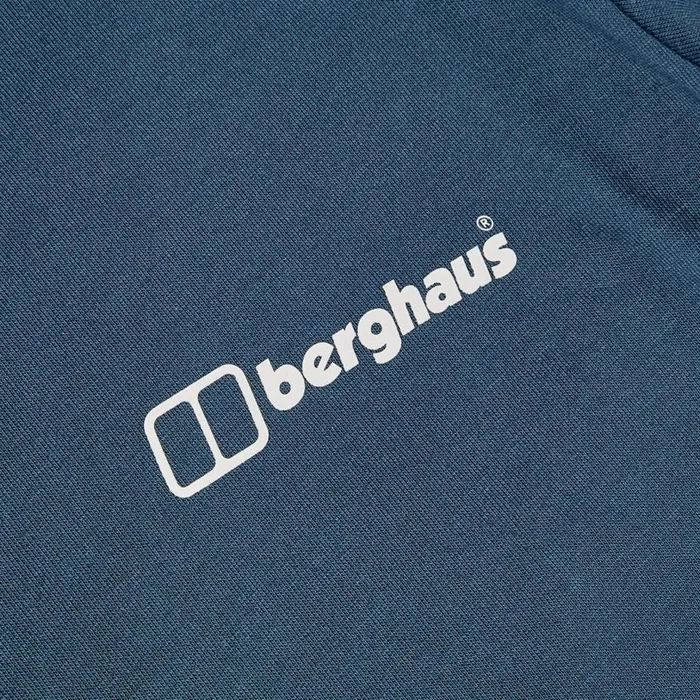 Berghaus TShirts Cheviot Box Logo Short Sleeve TShirt 8211 Blue 8211 Men Berghaus TShirts Cheviot Box Logo Short Sleeve TShirt 8211 Blue 8211 Men