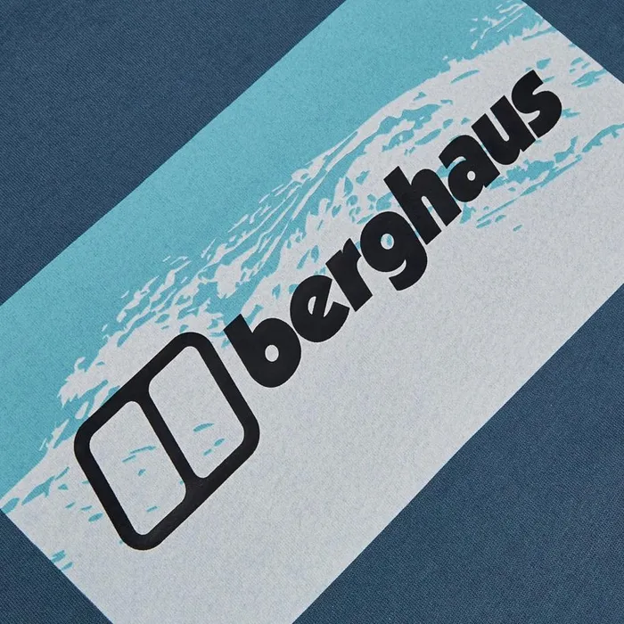 Berghaus TShirts Cheviot Box Logo Short Sleeve TShirt 8211 Blue 8211 Men Berghaus TShirts Cheviot Box Logo Short Sleeve TShirt 8211 Blue 8211 Men