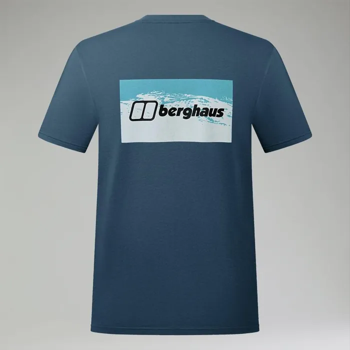 Berghaus TShirts Cheviot Box Logo Short Sleeve TShirt 8211 Blue 8211 Men Berghaus TShirts Cheviot Box Logo Short Sleeve TShirt 8211 Blue 8211 Men