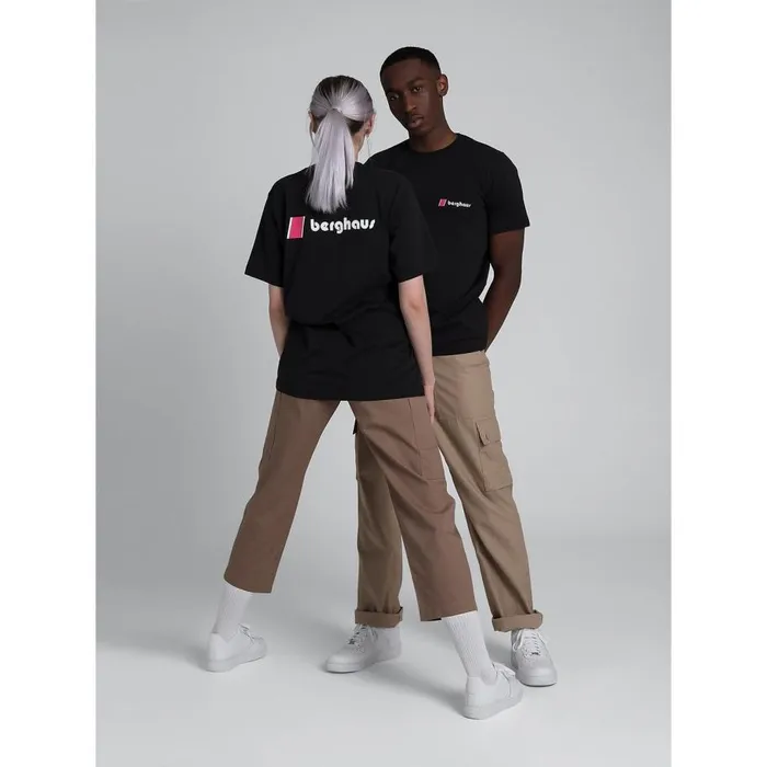 Berghaus TShirts Heritage Front And Back Logo Tee 8211 Black 8211 MenWomen