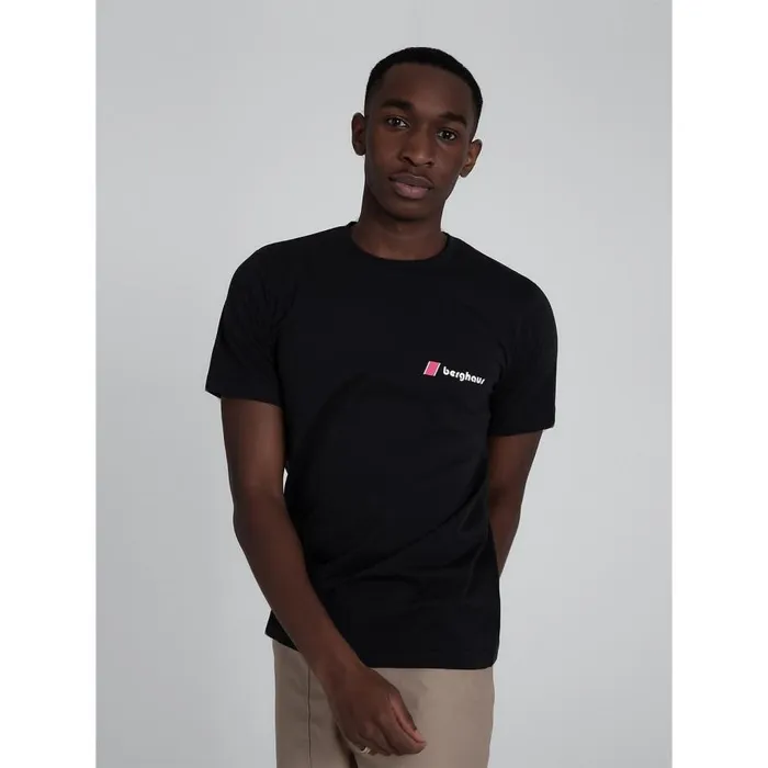 Berghaus TShirts Heritage Front And Back Logo Tee 8211 Black 8211 MenWomen