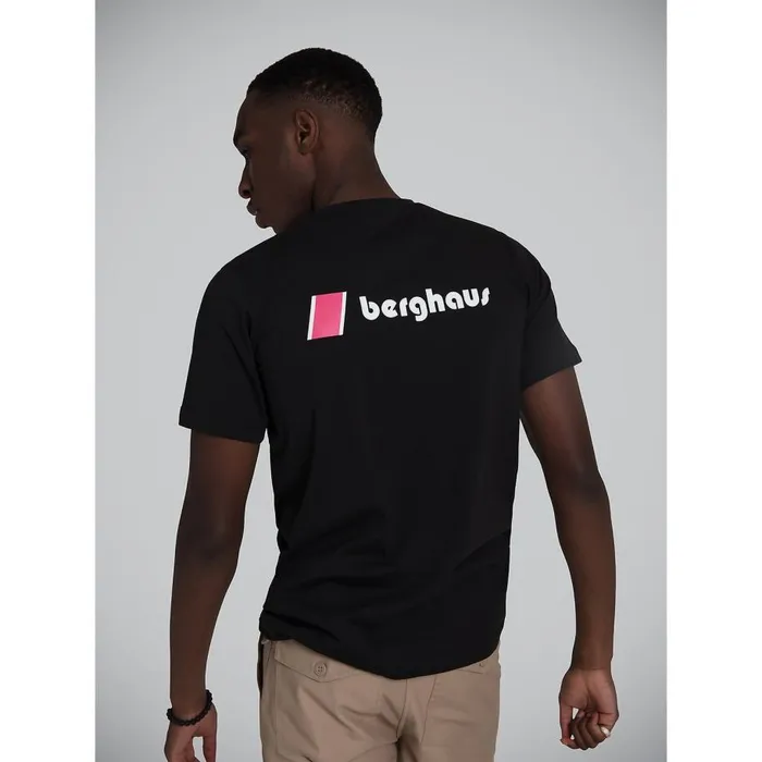 Berghaus TShirts Heritage Front And Back Logo Tee 8211 Black 8211 MenWomen