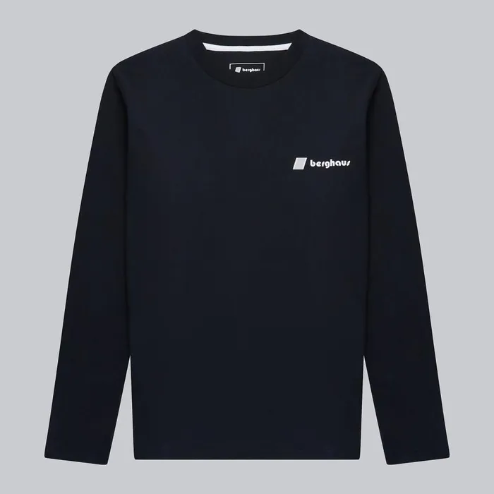 Berghaus TShirts Kanchenjunga Static Long Sleeve TShirts 8211 Black 8211 MenWomen