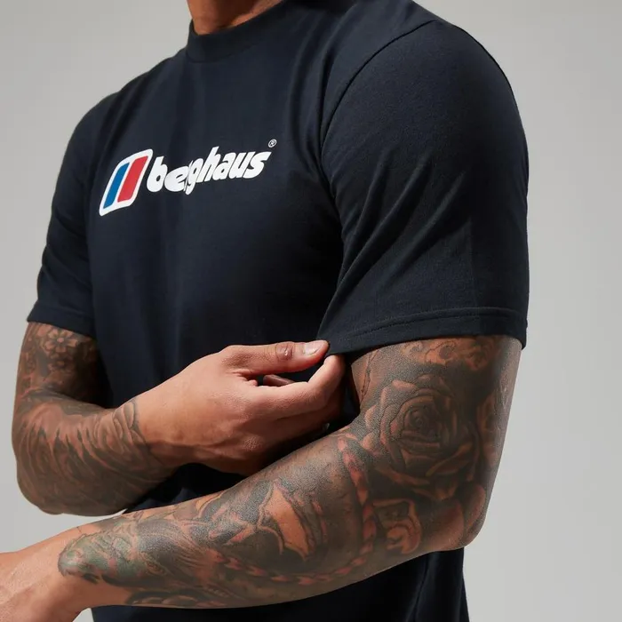 Berghaus TShirts Organic Big Classic Logo Tee Black 8211 Men Berghaus TShirts Organic Big Classic Logo Tee Black 8211 Men