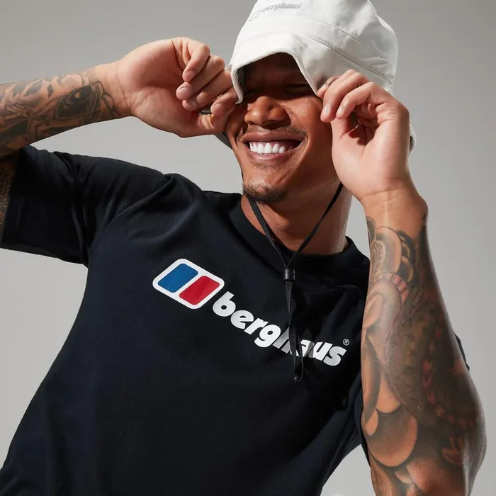 Berghaus TShirts Organic Big Classic Logo Tee Black 8211 Men Berghaus TShirts Organic Big Classic Logo Tee Black 8211 Men