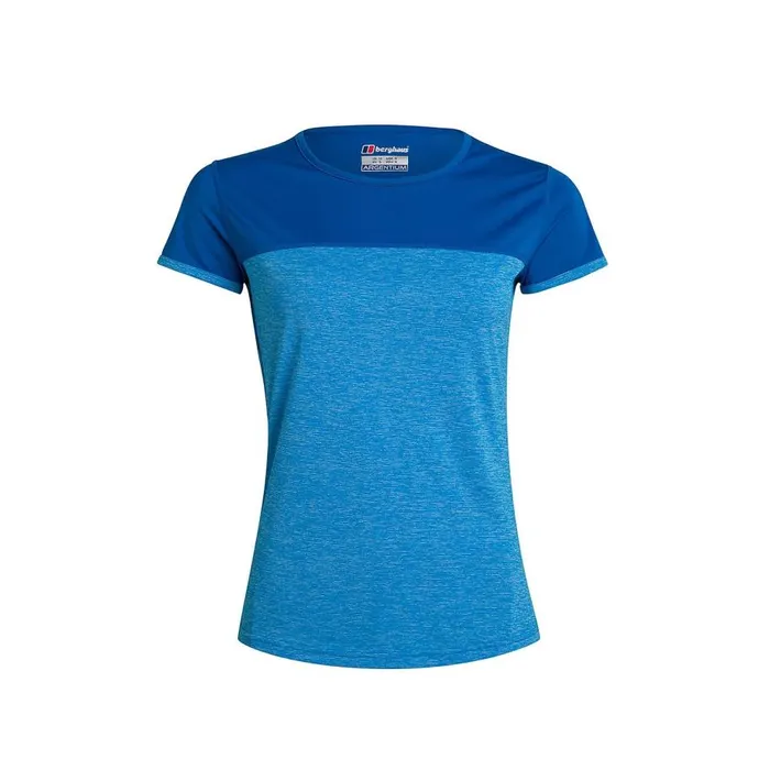 Berghaus TShirts Voyager Tech Tee Short Sleeve Crew 8211 Blue 8211 Women