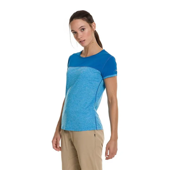 Berghaus TShirts Voyager Tech Tee Short Sleeve Crew 8211 Blue 8211 Women