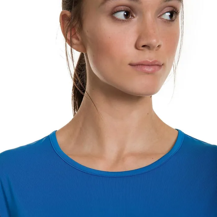 Berghaus TShirts Voyager Tech Tee Short Sleeve Crew 8211 Blue 8211 Women
