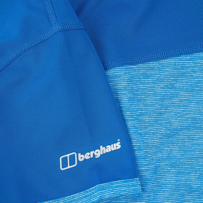 Berghaus TShirts Voyager Tech Tee Short Sleeve Crew 8211 Blue 8211 Women