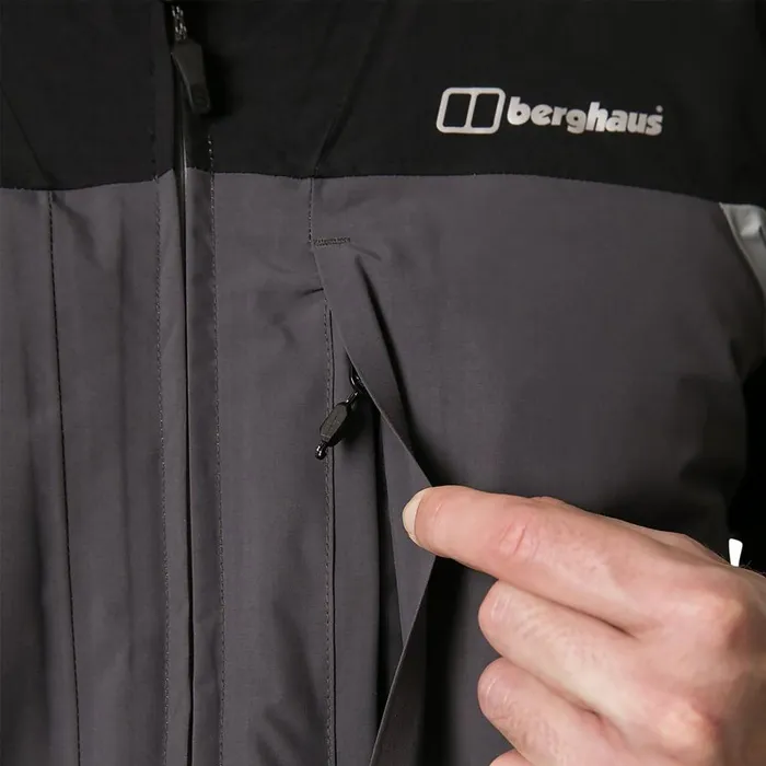 Berghaus Waterproof Chombu Waterproof Jacket 8211 Black Grey 8211 Men