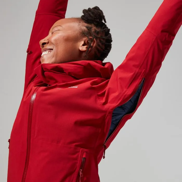 Berghaus Waterproof Mehan Vented Jacket 8211 Dark Red 8211 Women
