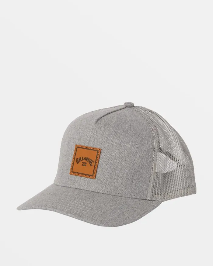 Billabong Beanies and Hats Stacked Trucker Hat Grey Heather 8211 Men