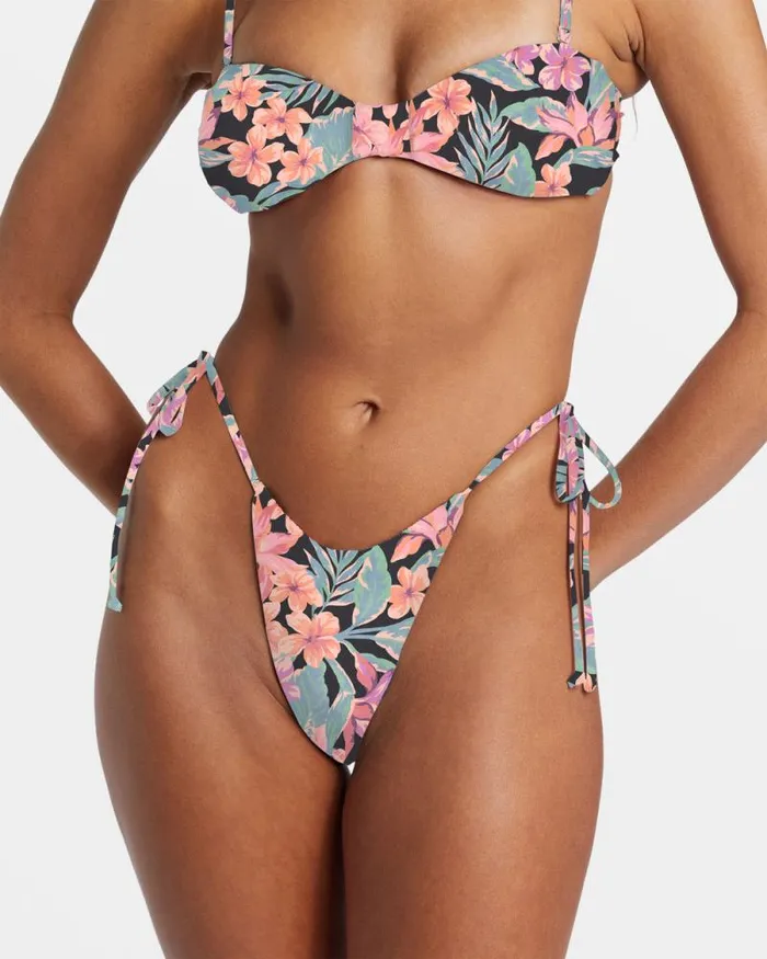 Billabong Bikinis Nights In Paradise SideTie Skimpy Bikini Bottoms Multi 8211 Women Billabong Bikinis Nights In Paradise SideTie Skimpy Bikini Bottoms Multi 8211 Women