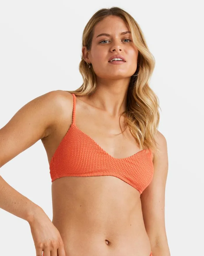 Billabong Bikinis Summer High Bralette Bikini Top Papaya 8211 Women Billabong Bikinis Summer High Bralette Bikini Top Papaya 8211 Women