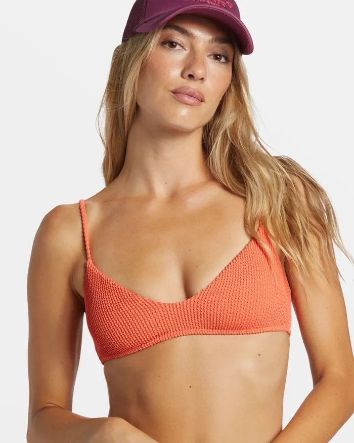 Billabong Bikinis Summer High Bralette Bikini Top Papaya 8211 Women Billabong Bikinis Summer High Bralette Bikini Top Papaya 8211 Women