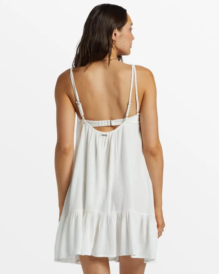 Billabong Dresses Beach Vibes Beach CoverUp Salt Crystal 8211 Women Billabong Dresses Beach Vibes Beach CoverUp Salt Crystal 8211 Women
